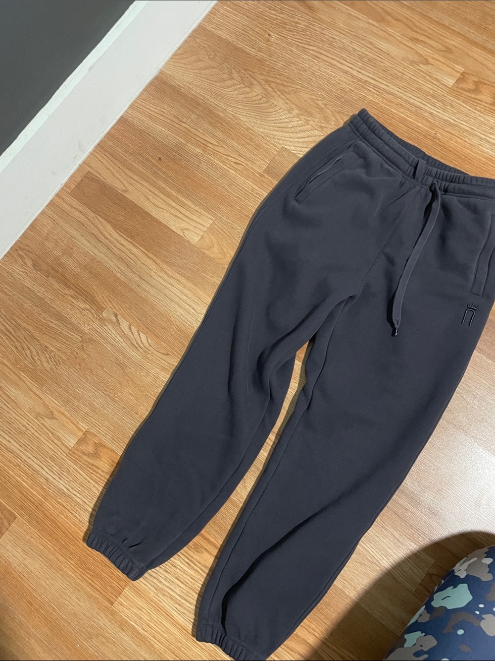 Dark Gray Drawstring Jogger Sweatpants